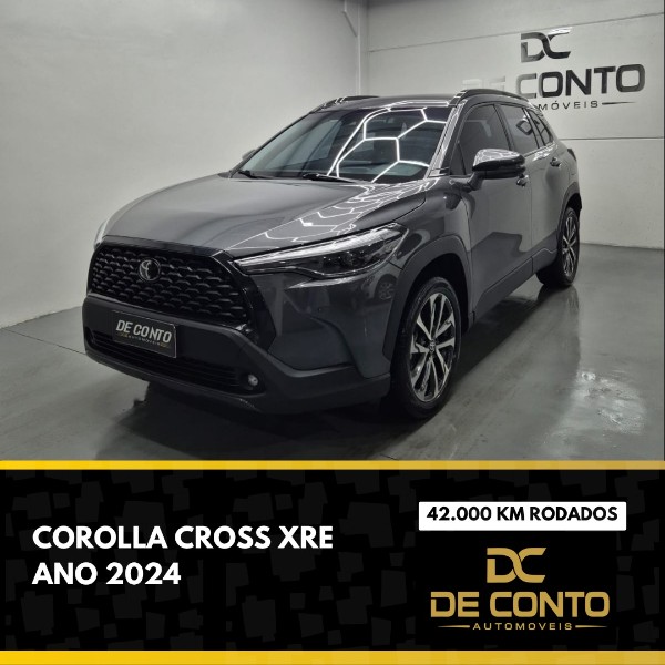 TOYOTA COROLLA CROSS XRE 2.0 16V FLEX AUT. /2024 DE CONTO AUTOMÓVEIS SARANDI / Carros no Vale TOYOTA COROLLA CROSS XRE 2.0 16V FLEX AUT. /2024 DE CONTO AUTOMÓVEIS SARANDI / Carros no Vale