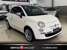 FIAT 500 1.4 LOUNGE 16V 2009/2010 GARCEZ VEÍCULOS BENTO GONÇALVES / Carros no Vale