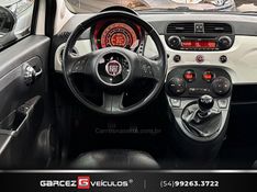 FIAT 500 1.4 LOUNGE 16V 2009/2010 GARCEZ VEÍCULOS BENTO GONÇALVES / Carros no Vale