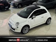 FIAT 500 1.4 LOUNGE 16V 2009/2010 GARCEZ VEÍCULOS BENTO GONÇALVES / Carros no Vale