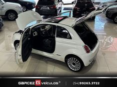 FIAT 500 1.4 LOUNGE 16V 2009/2010 GARCEZ VEÍCULOS BENTO GONÇALVES / Carros no Vale