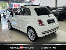 FIAT 500 1.4 LOUNGE 16V 2009/2010 GARCEZ VEÍCULOS BENTO GONÇALVES / Carros no Vale