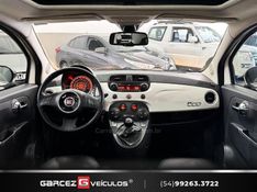 FIAT 500 1.4 LOUNGE 16V 2009/2010 GARCEZ VEÍCULOS BENTO GONÇALVES / Carros no Vale