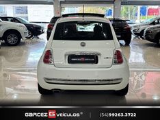 FIAT 500 1.4 LOUNGE 16V 2009/2010 GARCEZ VEÍCULOS BENTO GONÇALVES / Carros no Vale