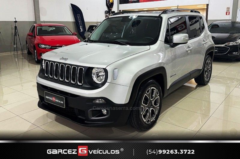 JEEP RENEGADE 1.8 16V LONGITUDE 2018/2018 GARCEZ VEÍCULOS BENTO GONÇALVES / Carros no Vale