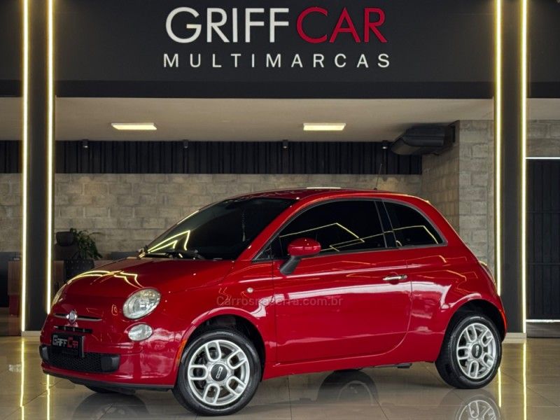 FIAT 500 1.4 CULT 8V AUTOMATIZADO 2014/2015 GRIFFCAR MULTIMARCAS DOIS IRMÃOS / Carros no Vale