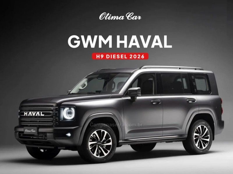 GWM HAVAL 2.4 H9 EXCLUSIVE TURBO 4X4 16V 2026/2027 ÓTIMA CAR FLORES DA CUNHA / Carros no Vale GWM HAVAL 2.4 H9 EXCLUSIVE TURBO 4X4 16V 2026/2027 ÓTIMA CAR FLORES DA CUNHA / Carros no Vale