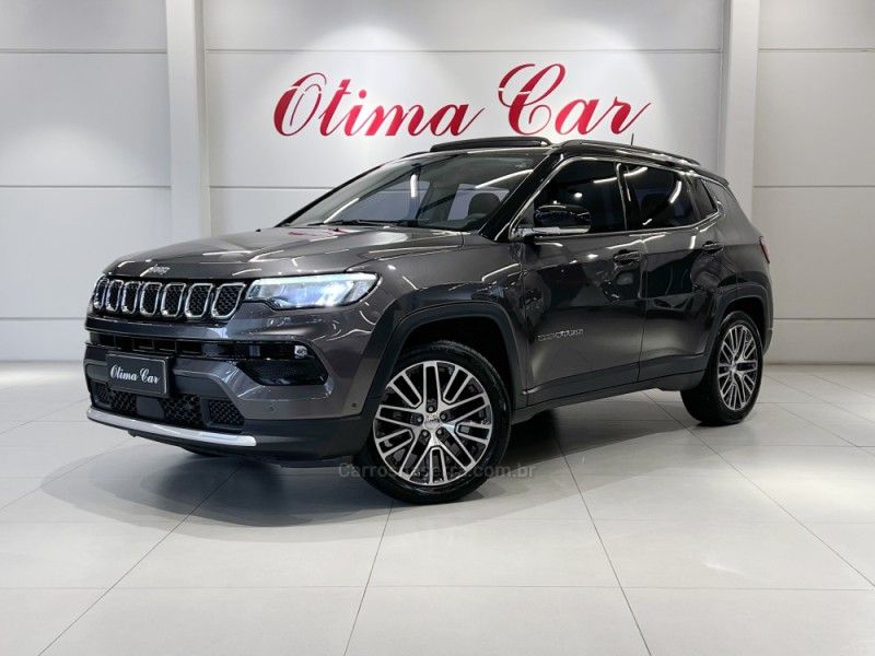 JEEP COMPASS 1.3 LIMITED T270 16V TURBO 2021/2022 ÓTIMA CAR FLORES DA CUNHA / Carros no Vale JEEP COMPASS 1.3 LIMITED T270 16V TURBO 2021/2022 ÓTIMA CAR FLORES DA CUNHA / Carros no Vale