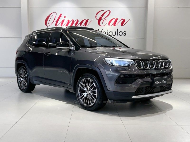 JEEP COMPASS 1.3 LIMITED T270 16V TURBO 2021/2022 ÓTIMA CAR FLORES DA CUNHA / Carros no Vale JEEP COMPASS 1.3 LIMITED T270 16V TURBO 2021/2022 ÓTIMA CAR FLORES DA CUNHA / Carros no Vale