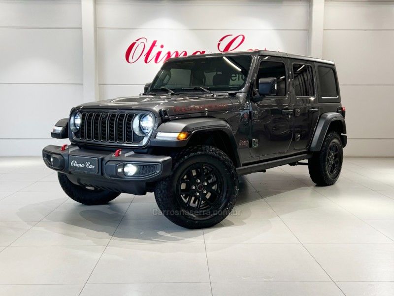 JEEP WRANGLER 2.0 RUBICON 4X4 AT8 16V 2025/2025 ÓTIMA CAR FLORES DA CUNHA / Carros no Vale