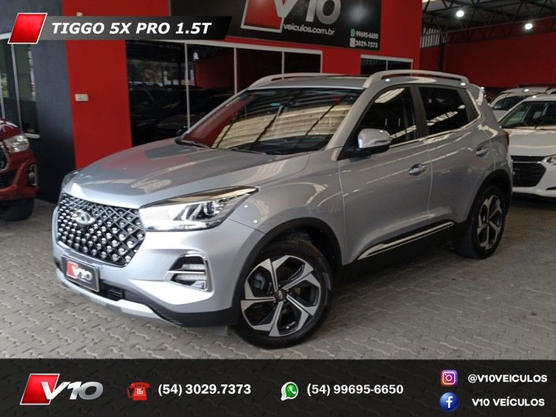 CHERY TIGGO 1.5 16V TURBO 5X PRO 2022/2023 V10 VEÍCULOS CAXIAS DO SUL / Carros no Vale CHERY TIGGO 1.5 16V TURBO 5X PRO 2022/2023 V10 VEÍCULOS CAXIAS DO SUL / Carros no Vale