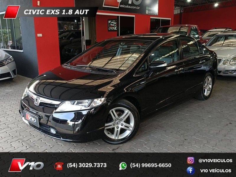 HONDA CIVIC 1.8 EXS 16V 2008/2008 V10 VEÍCULOS CAXIAS DO SUL / Carros no Vale HONDA CIVIC 1.8 EXS 16V 2008/2008 V10 VEÍCULOS CAXIAS DO SUL / Carros no Vale