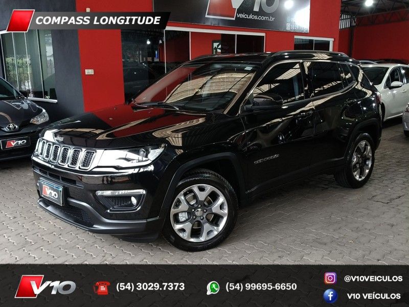 JEEP COMPASS 2.0 16V LONGITUDE 2019/2020 V10 VEÍCULOS CAXIAS DO SUL / Carros no Vale