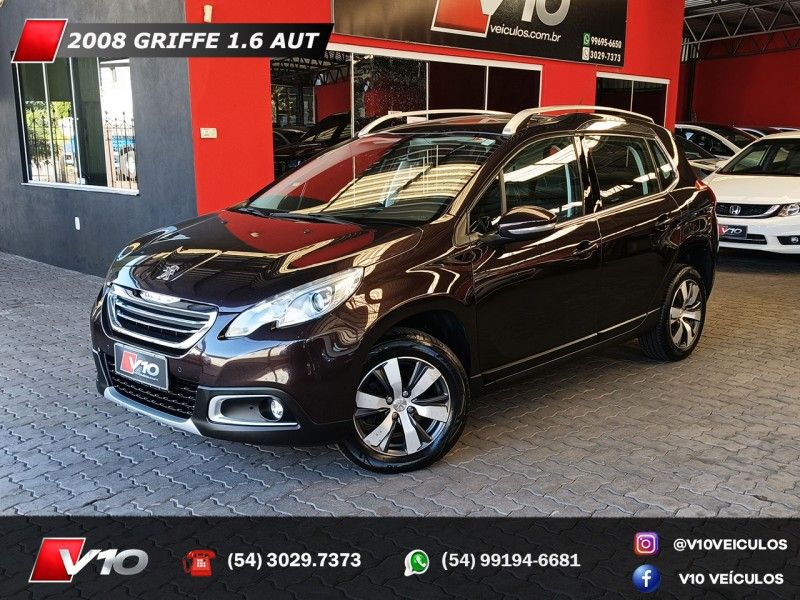 PEUGEOT 2008 1.6 16V GRIFFE 2016/2017 V10 VEÍCULOS CAXIAS DO SUL / Carros no Vale