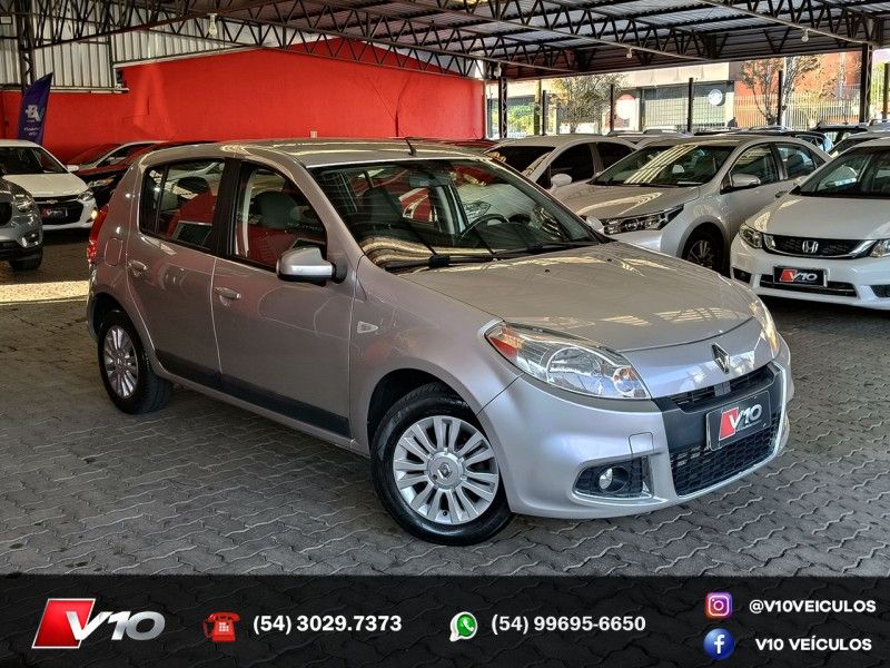 RENAULT SANDERO 1.6 PRIVILÉGE 8V 2012/2013 V10 VEÍCULOS CAXIAS DO SUL / Carros no Vale