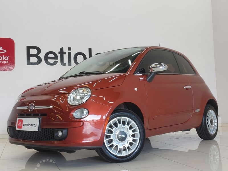 Fiat 500 1.4 LOUNGE AIR 16V GASOLINA 2P AUTOMÁTICO 2011/2012 BETIOLO NOVOS E SEMINOVOS LAJEADO / Carros no Vale Fiat 500 1.4 LOUNGE AIR 16V GASOLINA 2P AUTOMÁTICO 2011/2012 BETIOLO NOVOS E SEMINOVOS LAJEADO / Carros no Vale