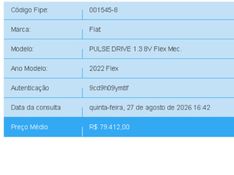 Fiat PULSE 1.3 FLEX DRIVE MANUAL 2022/2022 BETIOLO NOVOS E SEMINOVOS LAJEADO / Carros no Vale