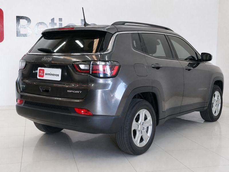 JEEP COMPASS 1.3 T270 TURBO FLEX SPORT AT6 2021/2022 BETIOLO NOVOS E SEMINOVOS LAJEADO / Carros no Vale JEEP COMPASS 1.3 T270 TURBO FLEX SPORT AT6 2021/2022 BETIOLO NOVOS E SEMINOVOS LAJEADO / Carros no Vale