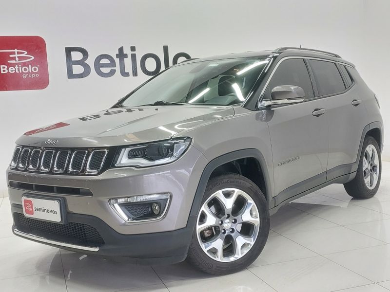 JEEP COMPASS 2.0 16V FLEX LIMITED AUTOMÁTICO 2017/2017 BETIOLO NOVOS E SEMINOVOS LAJEADO / Carros no Vale