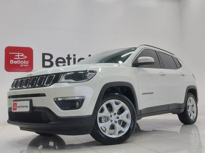 JEEP COMPASS 2.0 16V FLEX LONGITUDE AUTOMÁTICO 2020/2021 BETIOLO NOVOS E SEMINOVOS LAJEADO / Carros no Vale JEEP COMPASS 2.0 16V FLEX LONGITUDE AUTOMÁTICO 2020/2021 BETIOLO NOVOS E SEMINOVOS LAJEADO / Carros no Vale