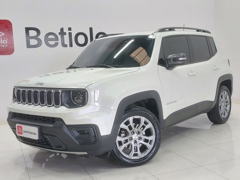 JEEP RENEGADE 1.3 T270 TURBO FLEX LONGITUDE AT6 2024/2025 BETIOLO NOVOS E SEMINOVOS LAJEADO / Carros no Vale