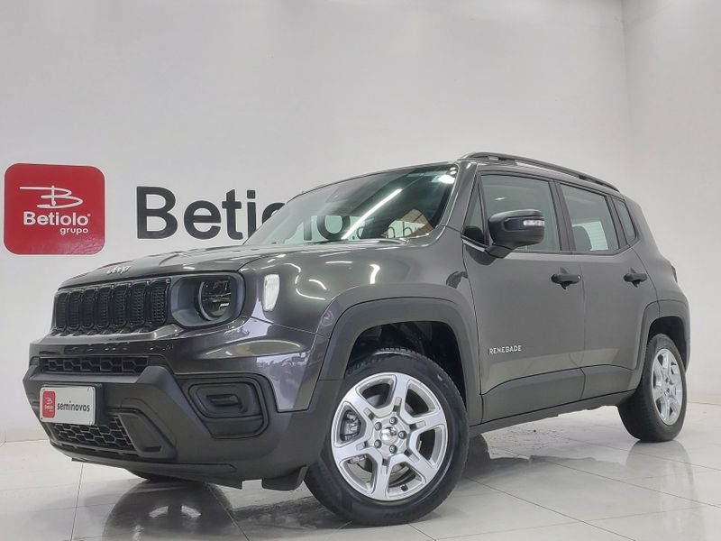 JEEP RENEGADE 1.3 T270 TURBO FLEX SPORT AT6 2023/2023 BETIOLO NOVOS E SEMINOVOS LAJEADO / Carros no Vale JEEP RENEGADE 1.3 T270 TURBO FLEX SPORT AT6 2023/2023 BETIOLO NOVOS E SEMINOVOS LAJEADO / Carros no Vale