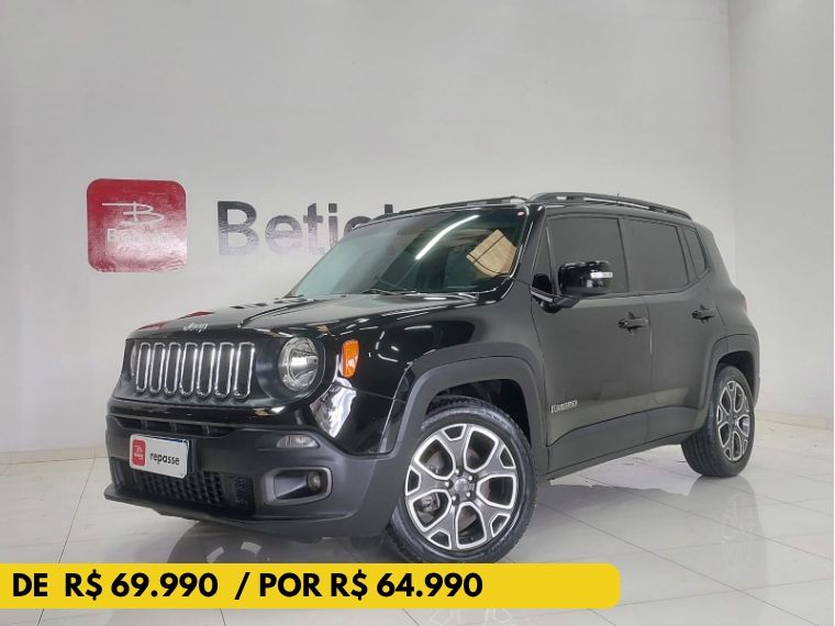 JEEP RENEGADE 1.8 16V FLEX LONGITUDE 4P AUTOMÁTICO 2016/2016 BETIOLO NOVOS E SEMINOVOS LAJEADO / Carros no Vale JEEP RENEGADE 1.8 16V FLEX LONGITUDE 4P AUTOMÁTICO 2016/2016 BETIOLO NOVOS E SEMINOVOS LAJEADO / Carros no Vale