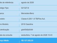 Mercedes-Benz A 200 1.6 CGI FLEX 7G-DCT 2018/2018 BETIOLO NOVOS E SEMINOVOS LAJEADO / Carros no Vale
