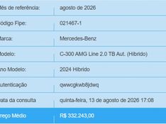 Mercedes-Benz C 300 2.0 EQ BOOST HÍBRIDO AMG LINE 9G-TRONIC 2024/2024 BETIOLO NOVOS E SEMINOVOS LAJEADO / Carros no Vale