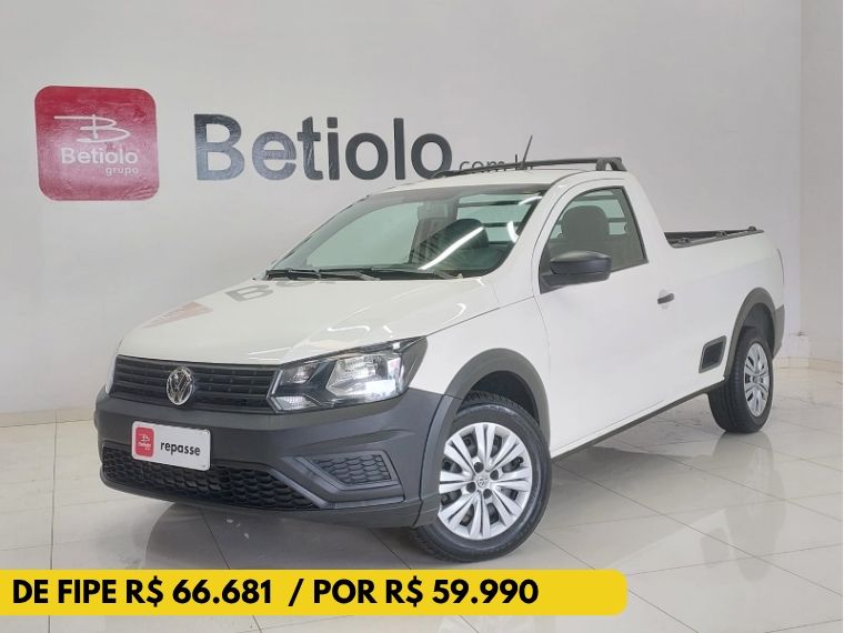 Volkswagen SAVEIRO 1.6 MSI ROBUST CS 16V FLEX 2P MANUAL 2022/2023 BETIOLO NOVOS E SEMINOVOS LAJEADO / Carros no Vale
