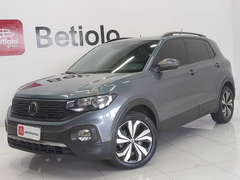 Volkswagen T-CROSS 1.0 200 TSI TOTAL FLEX COMFORTLINE AUTOMÁTICO 2024/2024 BETIOLO NOVOS E SEMINOVOS LAJEADO / Carros no Vale