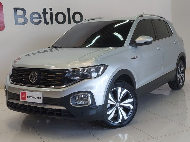 Volkswagen T-CROSS 1.4 250 TSI TOTAL FLEX HIGHLINE AUTOMÁTICO 2020/2021 BETIOLO NOVOS E SEMINOVOS LAJEADO / Carros no Vale