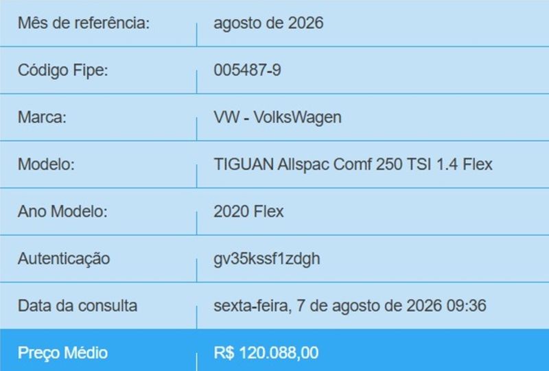 Volkswagen TIGUAN 1.4 250 TSI TOTAL FLEX ALLSPACE COMFORTLINE TIPTRONIC 2019/2020 BETIOLO NOVOS E SEMINOVOS LAJEADO / Carros no Vale Volkswagen TIGUAN 1.4 250 TSI TOTAL FLEX ALLSPACE COMFORTLINE TIPTRONIC 2019/2020 BETIOLO NOVOS E SEMINOVOS LAJEADO / Carros no Vale