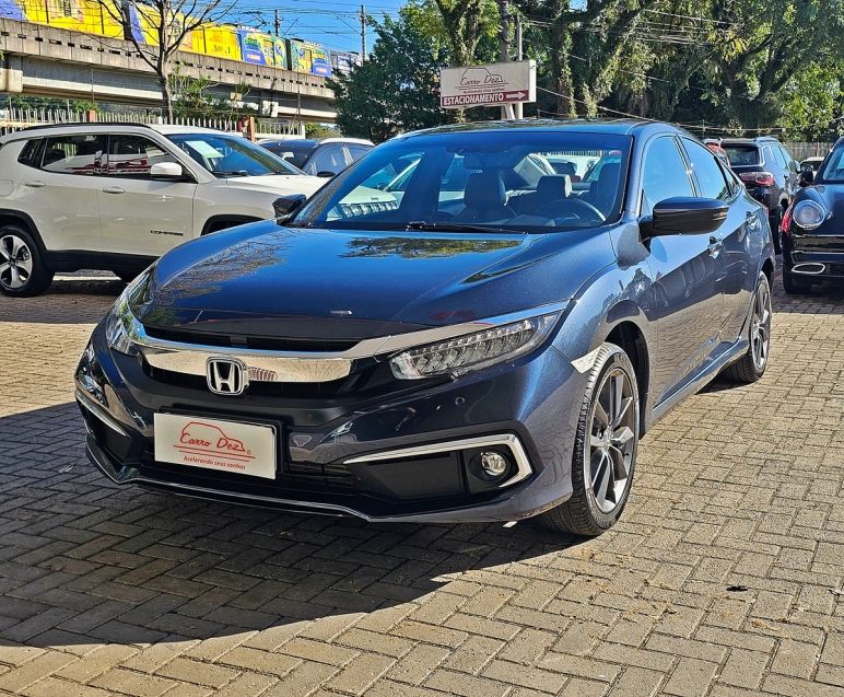 Honda CIVIC 1.5 16V TURBO GASOLINA TOURING 4P CVT 2021/2021 CARRO DEZ NOVO HAMBURGO / Carros no Vale