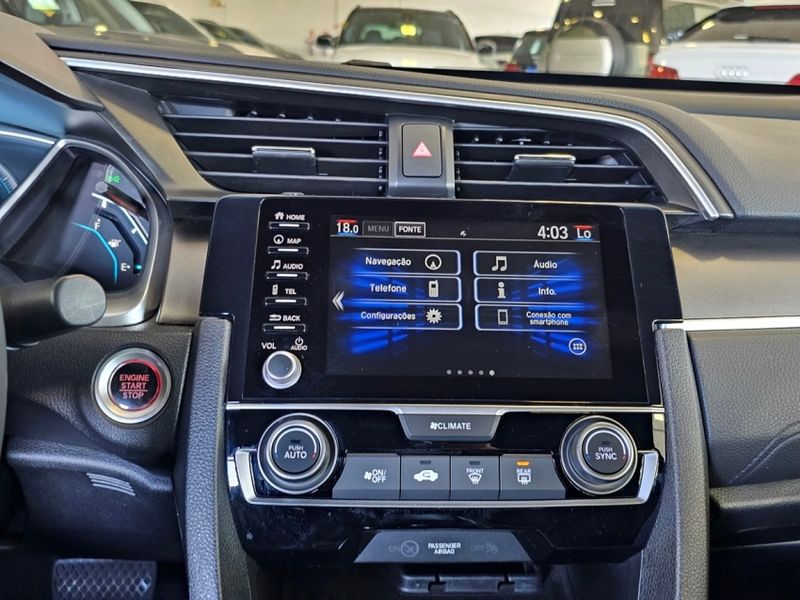 Honda CIVIC 2.0 16V FLEXONE EXL 4P CVT 2020/2021 CARRO DEZ NOVO HAMBURGO / Carros no Vale Honda CIVIC 2.0 16V FLEXONE EXL 4P CVT 2020/2021 CARRO DEZ NOVO HAMBURGO / Carros no Vale