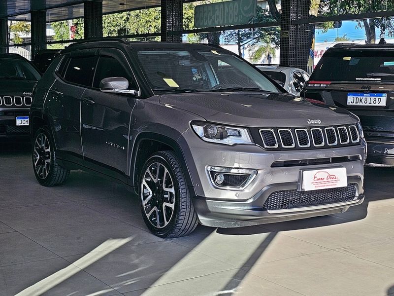 JEEP COMPASS 2.0 16V FLEX LIMITED AUTOMÁTICO 2020/2021 CARRO DEZ NOVO HAMBURGO / Carros no Vale