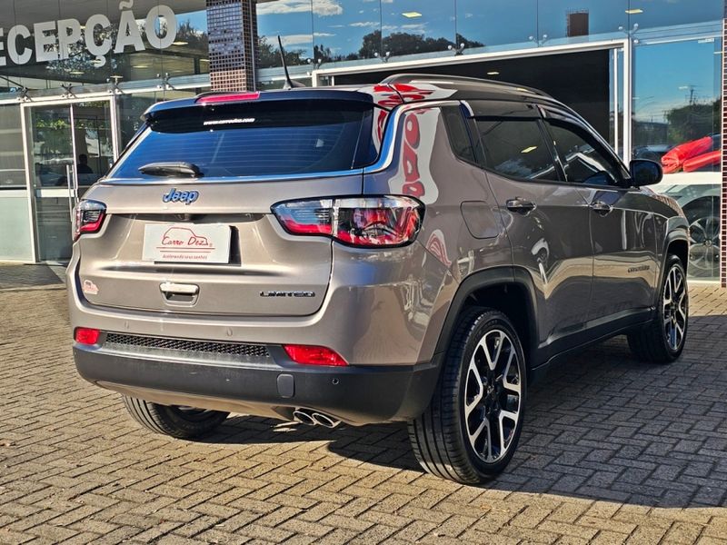 JEEP COMPASS 2.0 16V FLEX LIMITED AUTOMÁTICO 2020/2021 CARRO DEZ NOVO HAMBURGO / Carros no Vale