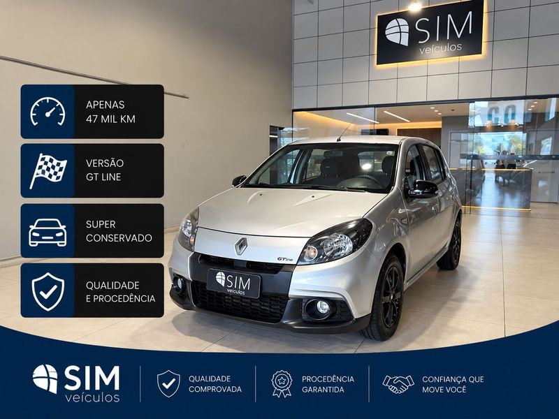 Renault Sandero Gt Line 1.6 16v 2012/2013 SIM VEÍCULOS PORTO ALEGRE / Carros no Vale