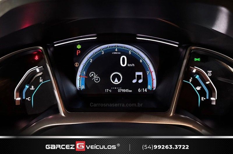 HONDA CIVIC 2.0 16V FLEXONE EXL CVT 2019/2020 GARCEZ VEÍCULOS BENTO GONÇALVES / Carros no Vale