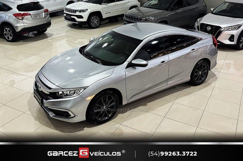 HONDA CIVIC 2.0 16V FLEXONE EXL CVT 2019/2020 GARCEZ VEÍCULOS BENTO GONÇALVES / Carros no Vale