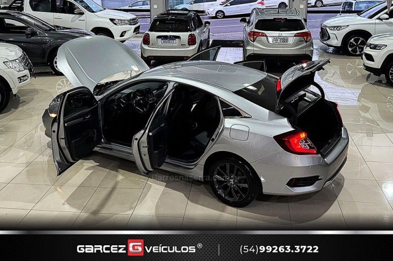 HONDA CIVIC 2.0 16V FLEXONE EXL CVT 2019/2020 GARCEZ VEÍCULOS BENTO GONÇALVES / Carros no Vale