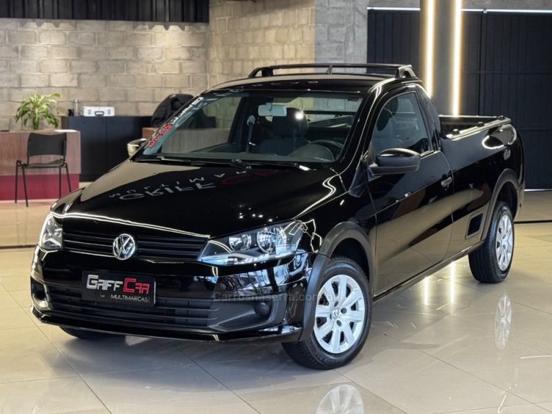 VOLKSWAGEN SAVEIRO 1.6 MI TRENDLINE CS 8V 2015/2015 GRIFFCAR MULTIMARCAS DOIS IRMÃOS / Carros no Vale
