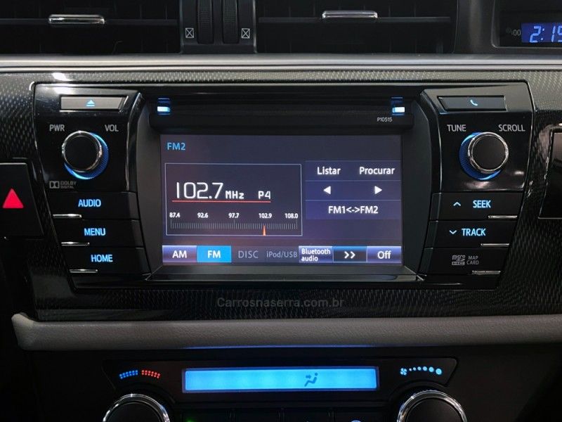 TOYOTA COROLLA 2.0 XEI 16V 2015/2016 ÓTIMA CAR FLORES DA CUNHA / Carros no Vale