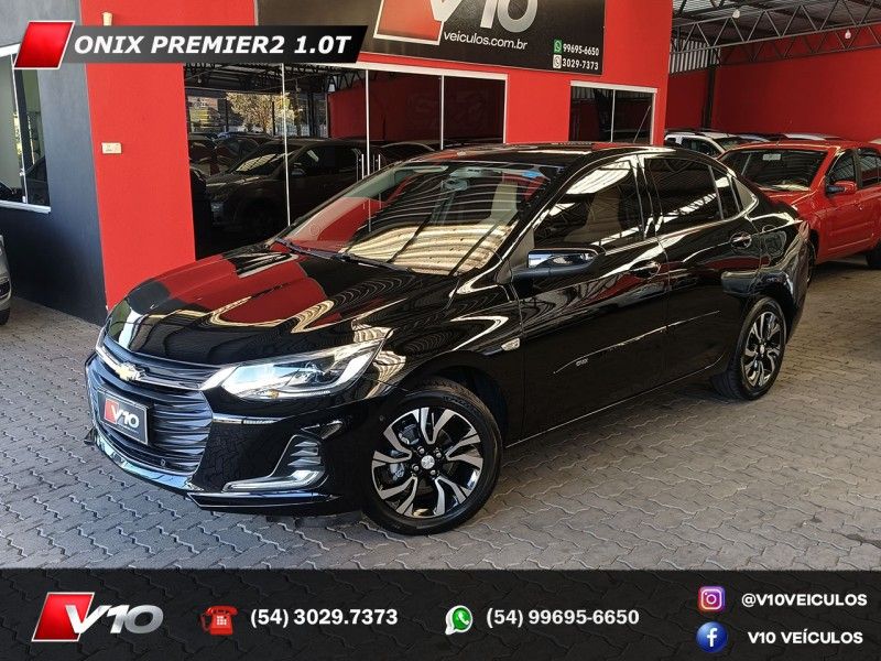 CHEVROLET ONIX 1.0PREMIER II PLUS 12V TURBO 2022/2023 V10 VEÍCULOS CAXIAS DO SUL / Carros no Vale