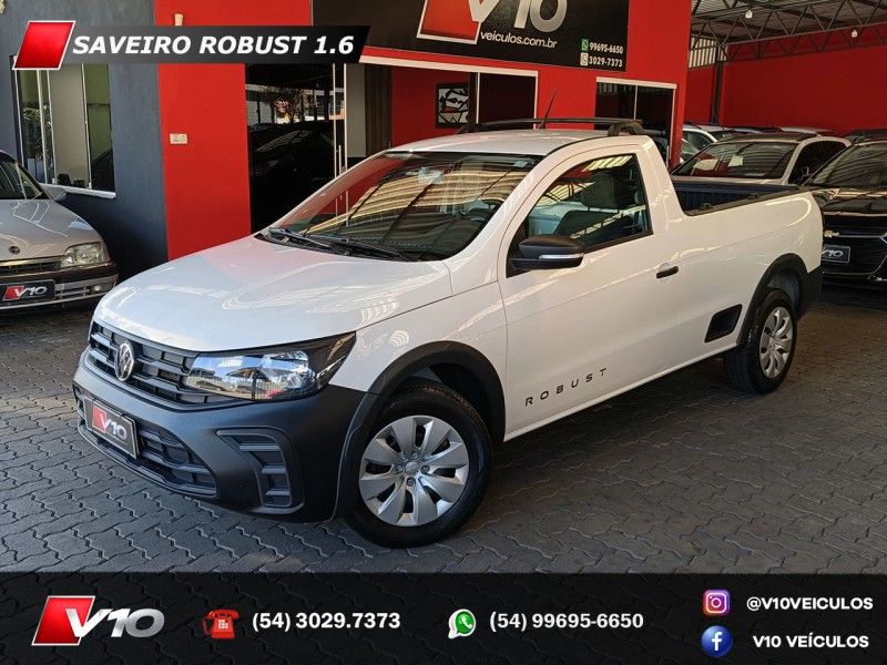 VOLKSWAGEN SAVEIRO 1.6 ROBUST CS 8V 2024/2025 V10 VEÍCULOS CAXIAS DO SUL / Carros no Vale VOLKSWAGEN SAVEIRO 1.6 ROBUST CS 8V 2024/2025 V10 VEÍCULOS CAXIAS DO SUL / Carros no Vale
