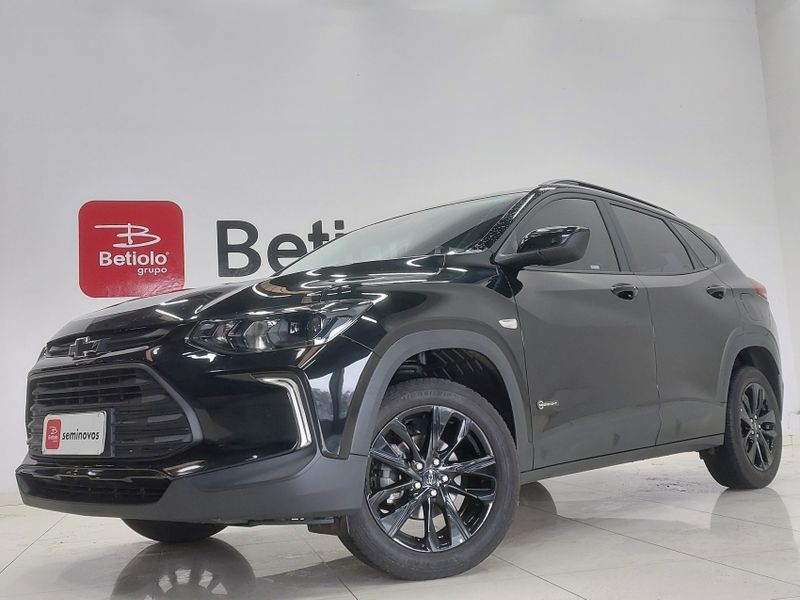 Chevrolet TRACKER 1.0 TURBO FLEX MIDNIGHT AUTOMÁTICO 2023/2024 BETIOLO NOVOS E SEMINOVOS LAJEADO / Carros no Vale