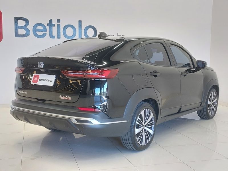 Fiat FASTBACK 1.0 TURBO 200 FLEX AUDACE CVT 2023/2024 BETIOLO NOVOS E SEMINOVOS LAJEADO / Carros no Vale Fiat FASTBACK 1.0 TURBO 200 FLEX AUDACE CVT 2023/2024 BETIOLO NOVOS E SEMINOVOS LAJEADO / Carros no Vale