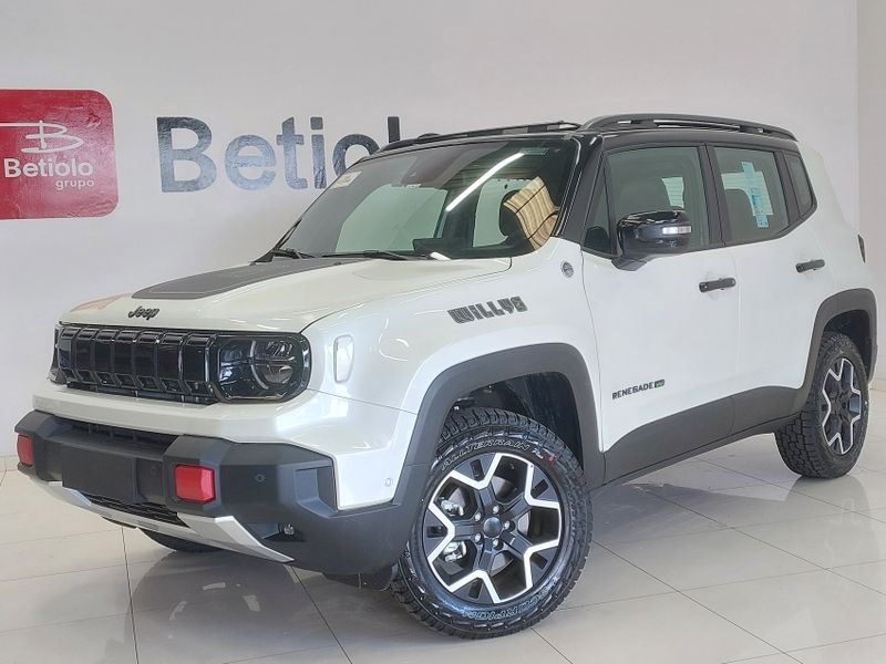 JEEP RENEGADE 1.3 T270 TURBO FLEX WILLYS 4×4 AT9 2026/2027 BETIOLO NOVOS E SEMINOVOS LAJEADO / Carros no Vale
