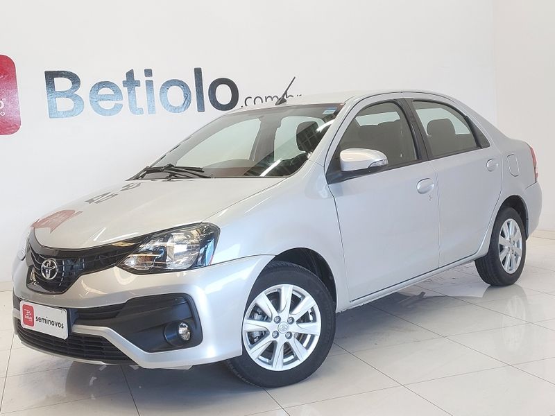 Toyota ETIOS 1.5 X SEDAN 16V FLEX 4P AUTOMÁTICO 2019/2020 BETIOLO NOVOS E SEMINOVOS LAJEADO / Carros no Vale