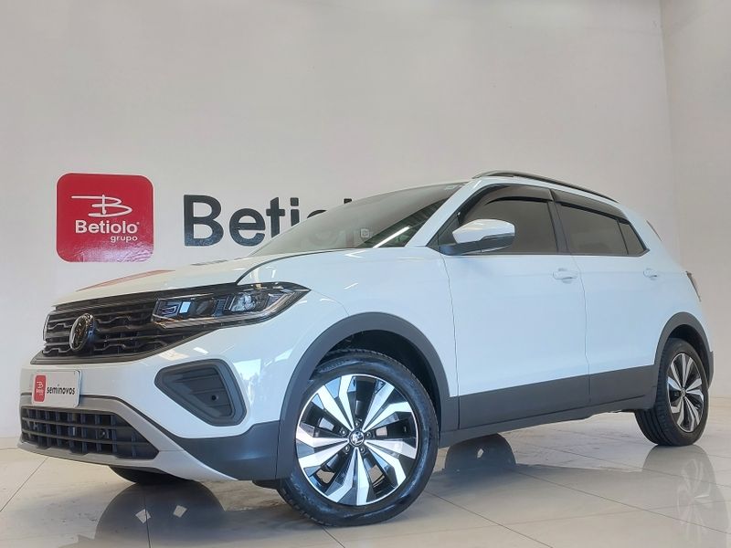 Volkswagen T-CROSS 1.0 200 TSI TOTAL FLEX AUTOMÁTICO 2024/2025 BETIOLO NOVOS E SEMINOVOS LAJEADO / Carros no Vale